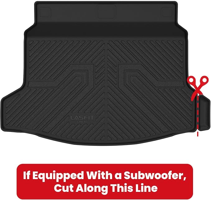Floor Mats & Trunk Mat for Honda Civic 2026 2025 Hybrid Hatchback, All Weather TPE Car Floor Liners,1st & 2nd Row & Trunk Liner, Fit 11th Gen