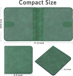 CoBak Car Registration and Insurance Holder - Small and Lightweight Vehicle Glove Box Car Organizer, Auto Truck Comparment Accessories Case for Essential Document, Driver License (Emerald)