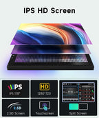 8 CORE 4G+64G Car Radio Stereo for Honda Pilot 2006 2007 2008 with Wireless CarPlay Android Auto, 9 Inch 1280 * 720P IPS Touch Screen 32-Band DSP Android 13 GPS WiFi Bluetooth Backup Camera