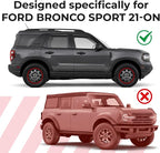 GrandWheel Window Deflectors Smoke Tinted in-Channel Side Window Vent Visor Deflectors Rain Guards Compatible with Bronco Sport 2021-2026 - 4pcs. GW0873