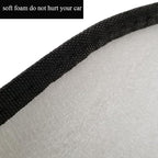 Universal Car Steering Wheel Sun Shade Cover, 2PCS Heat-Resist Aluminum Foil Steering Wheel Cover for Most of Car SUV Truck Van,17.32x19.68inch/44x50cm