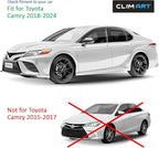 in-Channel Incredibly Durable Rain Guards Compatible with Toyota Camry 2018-2024, Original Window Deflectors, Vent Window Visors, Vent Deflector, 4 pcs. - 618111