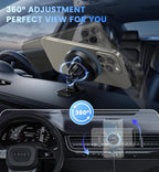 Magnetic Wireless Car Charger Mount, 15W Fast Charging Car Phone Holer for iPhone 17 16 15 14 13 12 Pro Max N52 Magnets,360°Rotation Dashboard/Vent Phone Holder Compatible with Magnetic Case