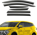 Extra Durable Window Deflectors Tape-On Window Visors Rain Guards Fit for Kia Sportage 2023-2026, Sun Visors, Wind Vent for Shades, Exterior Car Accessories - 6 pcs.AG0205
