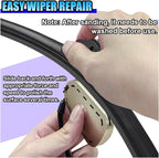Car Windshield Wiper Repair Tool - Portable Double Sided Wiper Strip Restorer Car Windshield Wiper Regroover Tool - Windscreen Wiper Blade Cutter Cleaning Tools for Most Cars (Gold-2PCS)