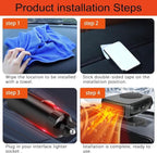 Portable Car Heater and Defroster That Plugs into Cigarette Lighter for Car 12V 200W Fast Heating and Cooling Fans for Car Hidden Handle 360 Degree Car Heaters for Vehicle