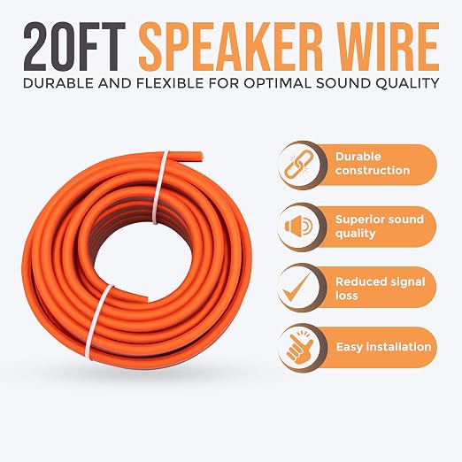 4 Gauge Amplifier Wiring Kit, 2000W CCA Amp Install Kit – EA-PRMK2