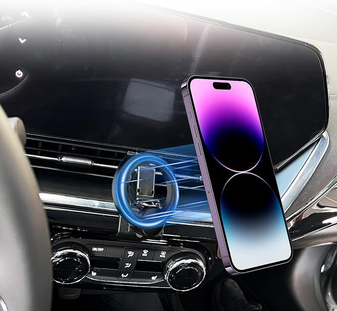 PZK Car Phone Mount for Chevy Trax 2024 2025 Accessories Custom Air Vent | Chevy Magnetic Car Phone Holder Compatible with MagSafe Hands Free 360° Rotation Cell Phone Cradles for All Smartphone