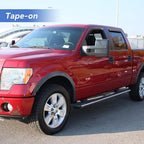 Window Visors Rain Guards for 2009-2014 Ford F150 SuperCrew Cab, Out-Channel Window Vent Wind Deflectors Visors Shades for 2010-2014 F-150 SVT Raptor Full-Size Cab