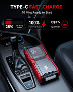 Andeman 4000A Jump Starter with 20000mAh Power Bank, Portable Car Battery Booster Pack, Type-C Quick Charge, 12V Lithium Jumper for up to 8L Gas/7L Diesel Engines, EP-166