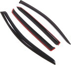 Outside Mount Window Vent Visors Rain Guards Compatible with Toyota Avalon Sedan 1995-2000 | Side Window Wind Deflectors Rain Shields | Smoke Tinted, 4 Pcs Set, DGWV-411