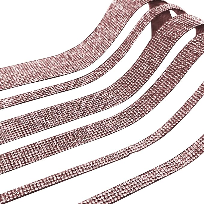 4PCS Bling Car Door Edge Guards Protector, Diamond Auto Side Door Anti-Collision Crash Strip Sticker, Crystals Vehicle Anti-Scratch Bumper Tape, Universal for SUV Truck Pickup (Pink)