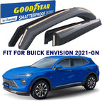 Goodyear Shatterproof in-Channel Window Deflectors for Buick Envision 2021-2026, Rain Guards, Window Visors for Cars, Vent Deflector, Car Accessories, 4 pcs - GY008461