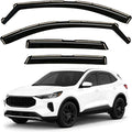 GrandWheel Window Deflectors Smoke Tinted in-Channel Side Window Vent Visor Deflectors Rain Guards Compatible with Escape 2020-2026 - 4pcs. GW0875