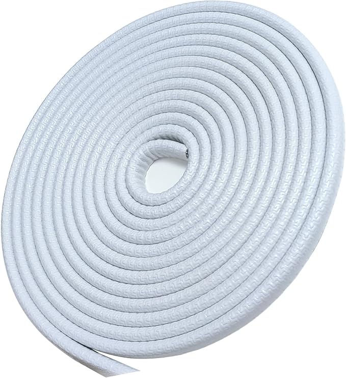 13Ft(4M) Door Edge Guard White Car Door Protector Edge Guards Rubber Auto Door Trim U Shape Build in Metal Sheet No Need Adhesive Easy to Cut Fit for Most Vehicles