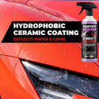 Fortify Quick Coat - 16oz Ceramic Waterless Detailer Spray | 3-in-1 Wash, Wax & Nano-Ceramic Coating | Mirror Shine, Zero Streaks, No Dust Residue | 6-12 Month Protection | Made in USA