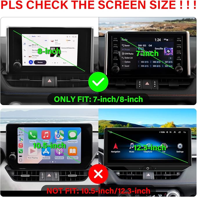 Car Phone Holder for 2019-2025 Toyota RAV4 Accessories 7/8-inch | Strong Magnetic Cell Phone Mount for Magsafe iPhone, 360° Hands-Free No Air Vent Blockage One-Hand Operation Stable Stand