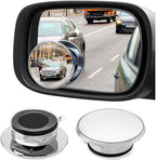 Blind Spot Mirror,2" Round Car Side Mirror Blindspot,Vacuum Suction Cup Blindspot Mirror for Car SUV and Trucks (Black)