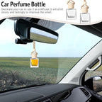 100 Pcs Car Air Fresheners Diffuser with Wooden Cap Empty Aromatherapy Diffuser Clear Car Fragrance Holder Pendant Hanging Perfume Fresheners Bottles for Decor(Cube,Clear)