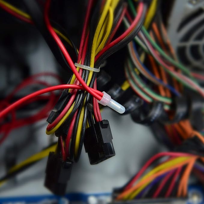 50036R Closed End Crimp Terminal 300 pcs 22-16/16-14/12-10 Gauge Nylon Wire Connector Kit,2 Years Warranty