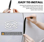 4PCS Car Door Edge Guards with Airbag,De-Static & Anti-Crash Car Door Protector with Dolphin Streamline Design,Universal Cars Doors Edge Protector Exterior Cars Accessories