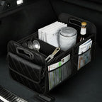 Car Trunk Organizer, Car Organizers and Storage, Large Capacity Vehicle Storage Bag with 6 Pockets, Auto Accessories Foldable & Portable Cargo Organizers for SUV Minivan Truck (Black)