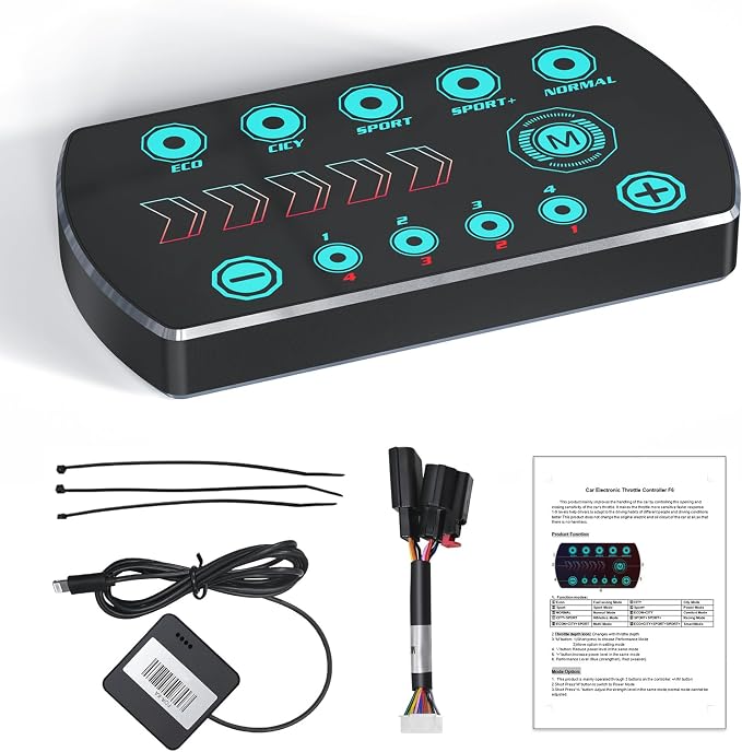 Throttle Response Controller 10 Drive Modes Smart Electronic Racing Accelerator Compatible with 2007-2018 Chevy Silverado Suburban, 2007-2020 Tahoe, 2007-2018 GMC Sierra, 2007-2020 Yukon
