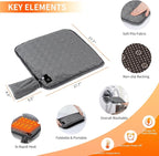 Seat Cushion,Office Chair Cushions Butt Pillow for Long Sitting,Non-Slip Sciatica & Back Coccyx Cushion for Tailbone Pain Relief Heated Chair Pad,Seat Warmer for Home Seat Cushion-Dark Grey