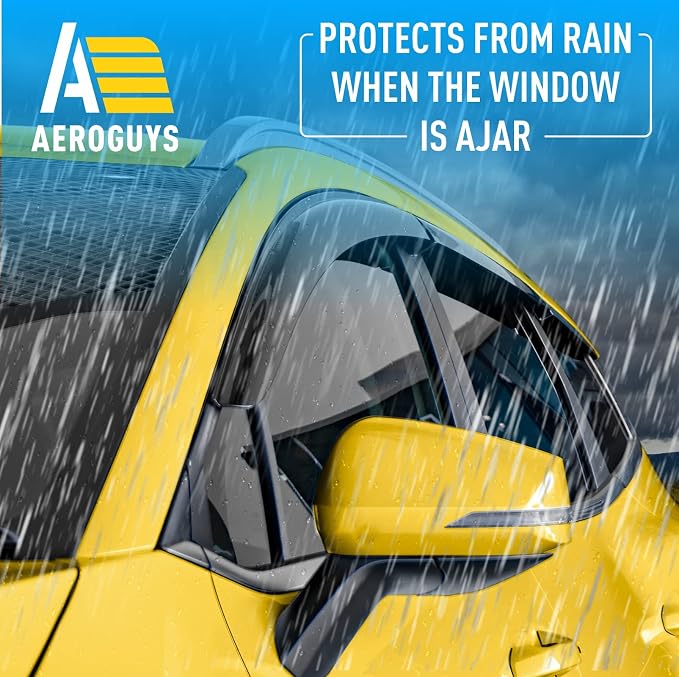 Extra Durable Window Deflectors Tape-On Window Visors Rain Guards Fit for Kia Sportage 2023-2026, Sun Visors, Wind Vent for Shades, Exterior Car Accessories - 6 pcs.AG0205