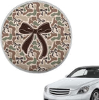 Camo Bow Steering Wheel Cover Sun Shade Universal Anti-Heat Aluminum Foil Auto Interior Protector,Block UV Rays Cool in Summer Universal for Cars Truck SUV Van