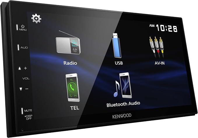DMX150BT 6.8" Capacitive Touchscreen Digital Multimedia Receiver – Bluetooth, USB Mirroring for Android, Rear Camera Input, 13-Band EQ