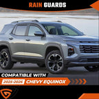 in-Channel Rain Guards Compatible with Chevrolet Equinox 2025-2026 (NOT for EV), Durable Side Windows Rain Guard Wind Visor 2025 2026 Equinox Window Deflectors Black 4 PCS