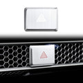 Polodunn for Honda Civic 2022-2025, for Accord/HRV/CRV 2023-2025, for Acura Integra 2023 2024 - Hazard Warning Light Push Button Cover, Emergency Flashers Trim Accessories (Silver)