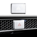 Polodunn for Honda Civic 2022-2025, for Accord/HRV/CRV 2023-2025, for Acura Integra 2023 2024 - Hazard Warning Light Push Button Cover, Emergency Flashers Trim Accessories (Silver)