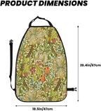 William Morris Golden Lily Car Seat Back Kick Protectors Kick Mats With Storage Pockets For Vehicles To Protect From Dirt Mud Scratches 2 Pack