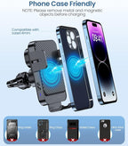Wireless Car Charger, 15W Fast Charging Auto-Clamping Car Mount Universal Hands-Free Car Charger Mount for Dash Windshield Air Vent Compatible with iPhone 16 15/14/13/12, Samsung S23/S22/S21,etc