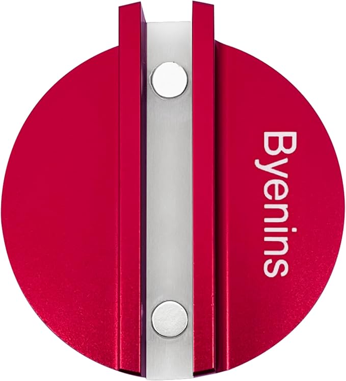 Car Aluminum Grooved Magnetic Jack Pad,Jack Pad Weld Frame Rail Adapter(red) with 0.4”Slotted Groove,Use for Car SUV Truck Pickup Maintenance,Repair and Tire Replacement