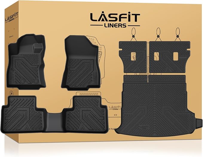 Floor Mats & Backrest & Cargo Mats for Subaru Forester 2026 2025 (Fit Hybrid, Not for Gas), All Weather TPE Custom Fit Easy Clean for Forester Hybrid 2025 2026 Car Accessories Trunk Liners