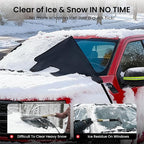 Upgraded Car Windshield Cover for Ice & Snow [All-Weather Protection] Magnetic Fit Weatherproof Frost Cover, Car Winter Accessories, Fit for Trucks, Full-Size SUVs