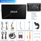 Car Stereo Radio for Jeep Wrangler JK Compass Grand Cherokee Dodge Ram 1500, Android 12 OS 2GB+64GB, 10 inch IPS Touchscreen Support Wireless CarPlay Android Auto GPS Bluetooth FM SWC