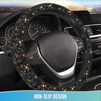 Elastic Steering Wheel Cover Car Accessories Cute Universal 15 Inch Absorbing Sweat Non-Slip Breathable for Woman - Wildflower