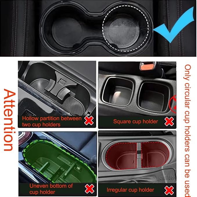 3 in 1 Car Cup Holder Expander with Adjustable Base, All Purpose Car Cup Holder and Organizer, Road Trip Essentials Car Accessories for Snack Bottles Cups Drinks (B03)
