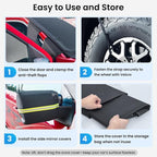 Upgraded Car Windshield Cover for Ice & Snow [All-Weather Protection] Magnetic Fit Weatherproof Frost Cover, Car Winter Accessories, Fit for Trucks, Full-Size SUVs