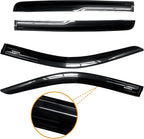 Rain Guards for Silverado & Sierra 2500HD 3500HD Crew Cab 2020-2026 | Shatterproof, Easy Install, Extra Durable, Fits Great, High Quality, Black Auto Accessories, Side Window Deflector & Visors