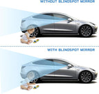 2-Pack 360° Adjustable Blind Spot Mirrors - 2" Frameless Convex Glass for Sedans, Trucks & SUVs