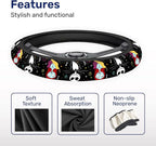 Nightmare Couple Steering Wheel Cover, Non Slip Polyester Car Wheel Protector for Car SUV Truck, Universal 15 Inch