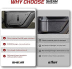 Metal Rear Door Pocket Storage Box for Jeep Wrangler JK JKU（2007-2017）, Accessories Car Door Organizer Storage Large Capacity,2PCS