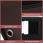 Universal Car Side Pocket Organizer, PU Leather Car Pocket Pouch for Car Seat, Door, Window, Console, Cards Trash Cell Phone Sunglasses Holder for Car, Brown