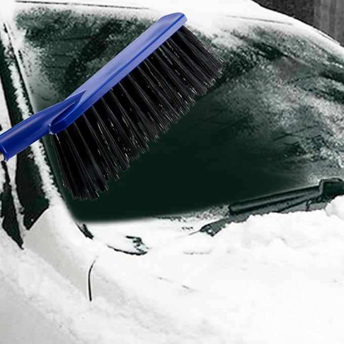 Snow Brush, Ice Scrapers Paint Protection Adjustable Head Ergonomic Grip Lightweight Multifunctional Windshield Scraper, 2 in 1 Winter Car Ice Kit for Cars Trucks (blue)