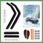 in Channel Rain Guards Fit for 2007-2018 Jeep Wrangler JK Unlimited 4-Door, Durable Window Visors Wind Deflectors, Smoke Vent Shades Shield, 2008 2009 2010 2011 2012 2013 2014 2015 2016 2017